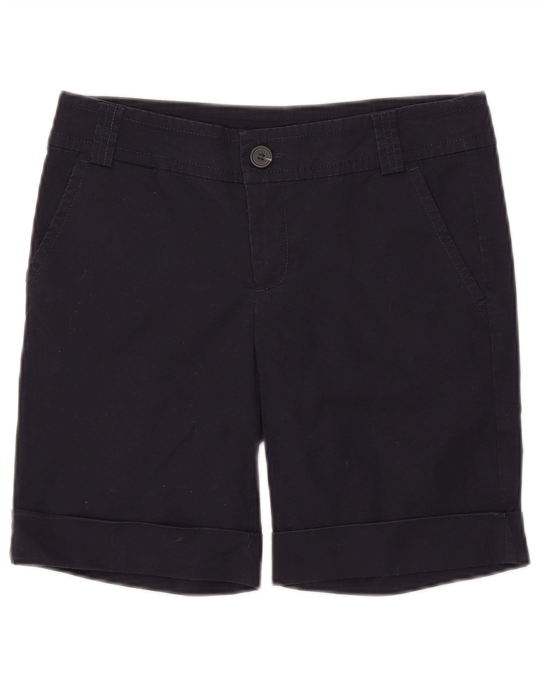 VINTAGE Damen Chino-Shorts W30 Medium Marineblau