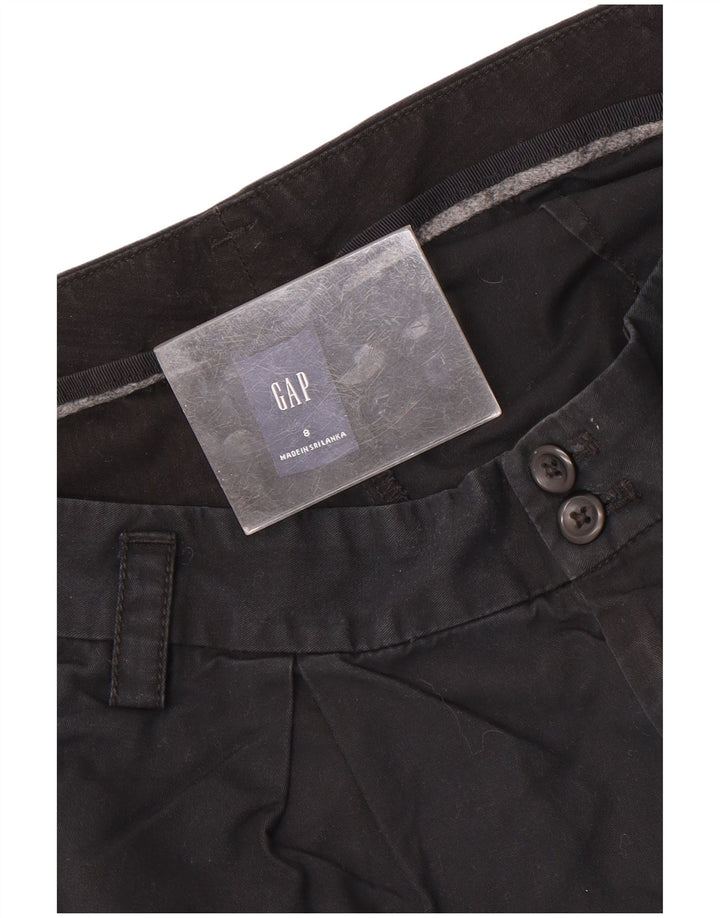 Gap Damen Chinoshorts UK 12 Medium W32 Schwarze Baumwolle