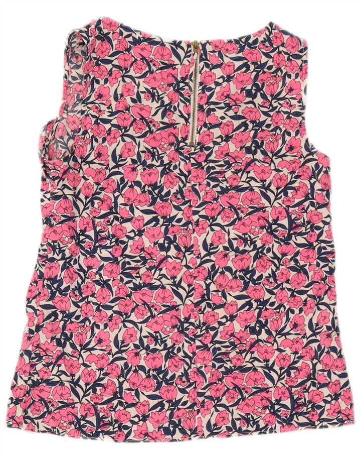 Oasis Damen-Blusenoberteil, Gr. 10, Größe S, rosa, geblümt, Polyester
