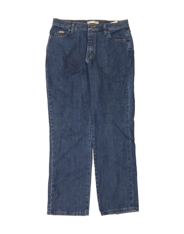 LEE Womens Straight Jeans US 10 Large W32 L31 Navy Blue Cotton Vintage Lee and Second-Hand Lee from Messina Hembry 