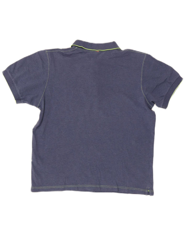 Sun68 Herren-Poloshirt, mittelgroß, marineblau, Baumwolle