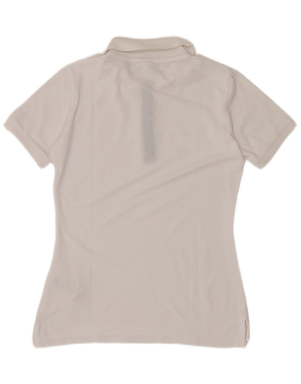 Champion Damen Poloshirt UK 12 Mittelweiße Baumwolle