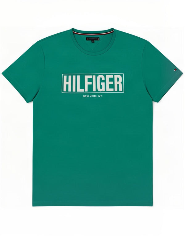 Tommy Hilfiger Herren Grafik T-Shirt Top 2XL Türkis Baumwolle