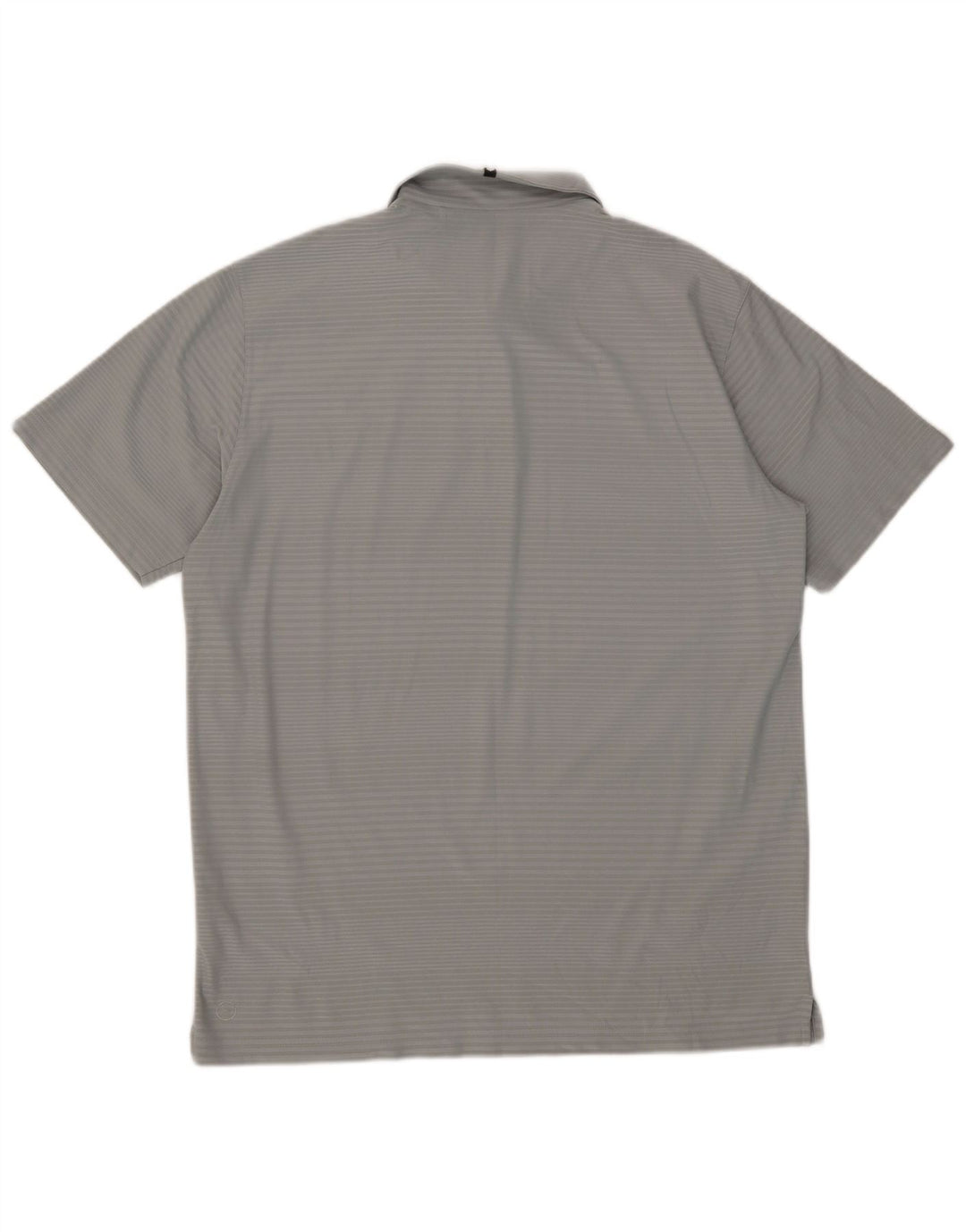 Puma Herren Poloshirt XL Grau Nadelstreifen Polyester