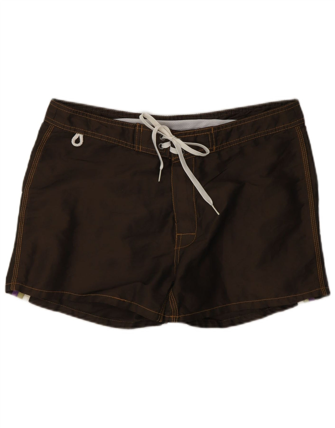 Sundek Herren-Badeshorts aus mittelbraunem Polyester