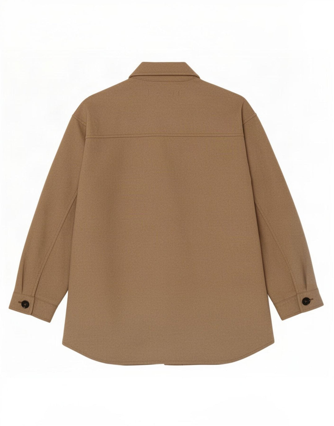 Zara Damen Shacket Übergroße Jacke UK 10 Small Braun Polyester