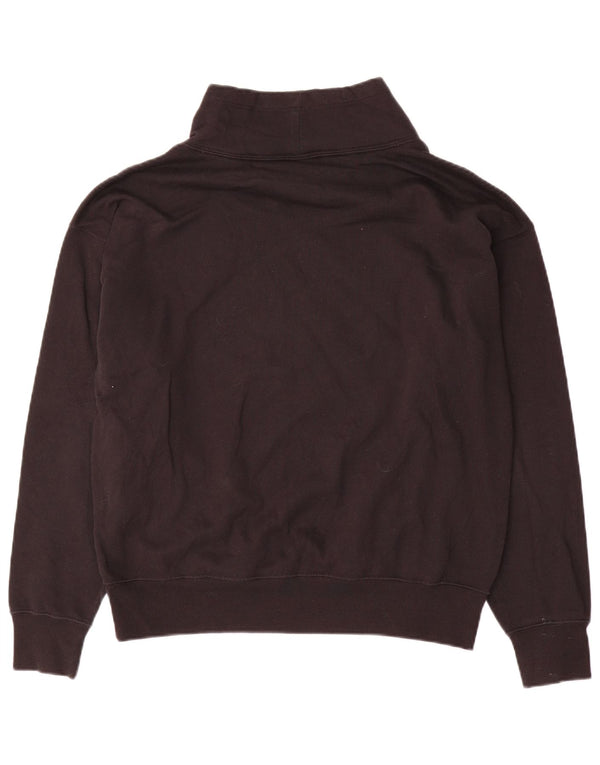 Champion Damen Grafik-Sweatshirt-Pullover UK 16 Große schwarze Baumwolle