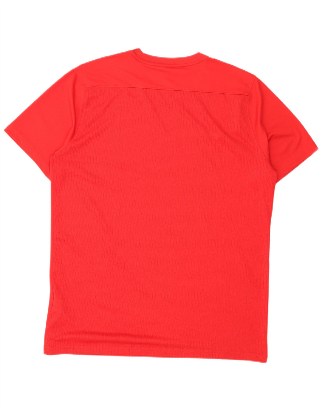 Nike Herren Dri Fit T-Shirt Top Mittelrotes Polyester