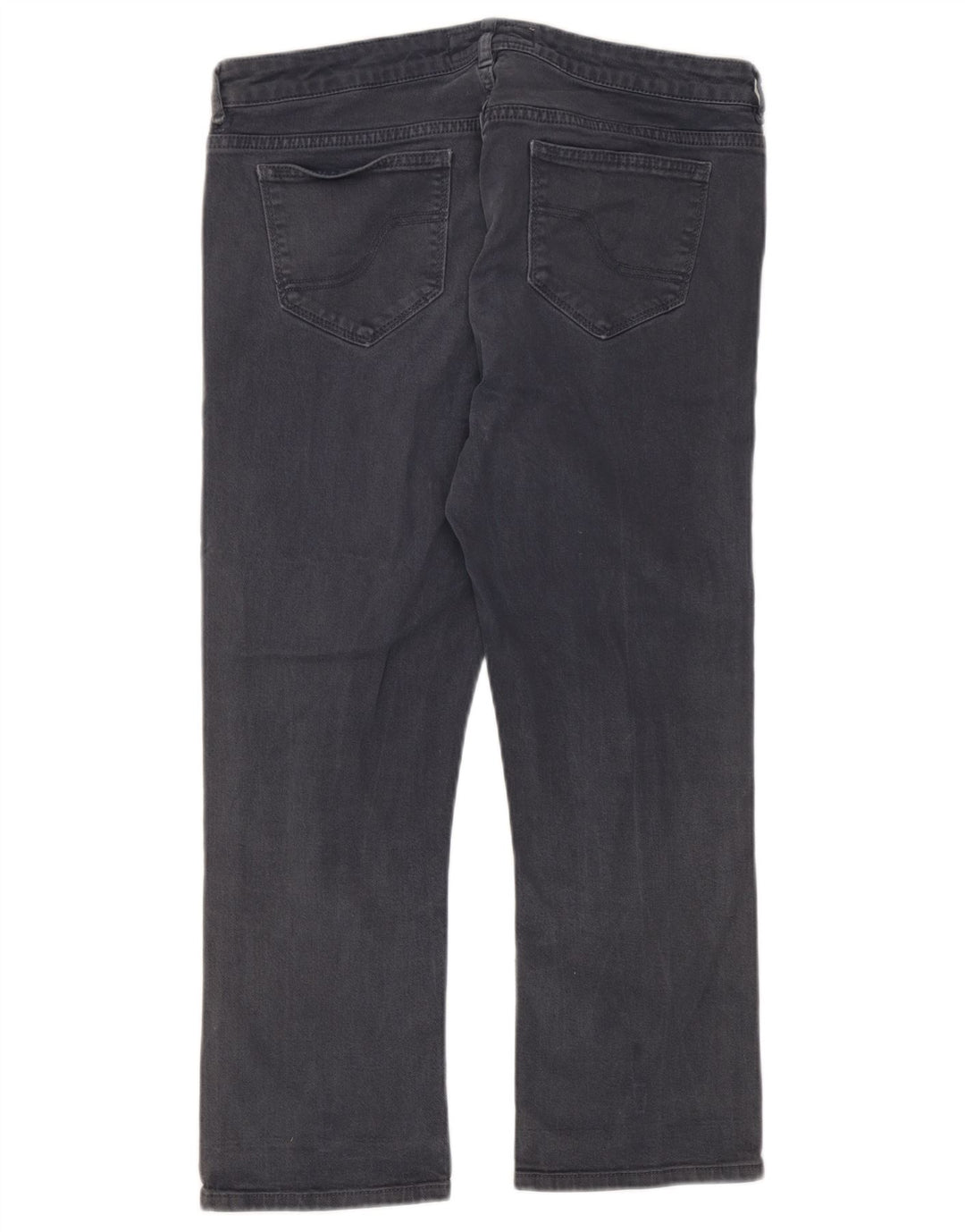 Fat Face Damen-Cropped-Jeans UK 12 Medium W32 L22 Graue Baumwolle