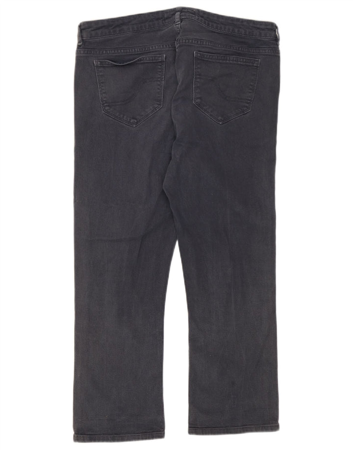 Fat Face Damen-Cropped-Jeans UK 12 Medium W32 L22 Graue Baumwolle