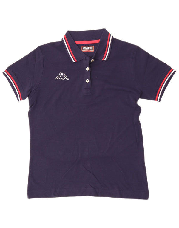 Kappa Damen Poloshirt UK 14 Large Marineblau
