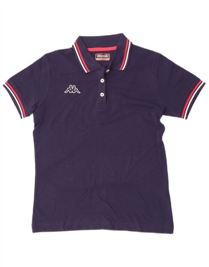 Kappa Damen Poloshirt UK 14 Large Marineblau