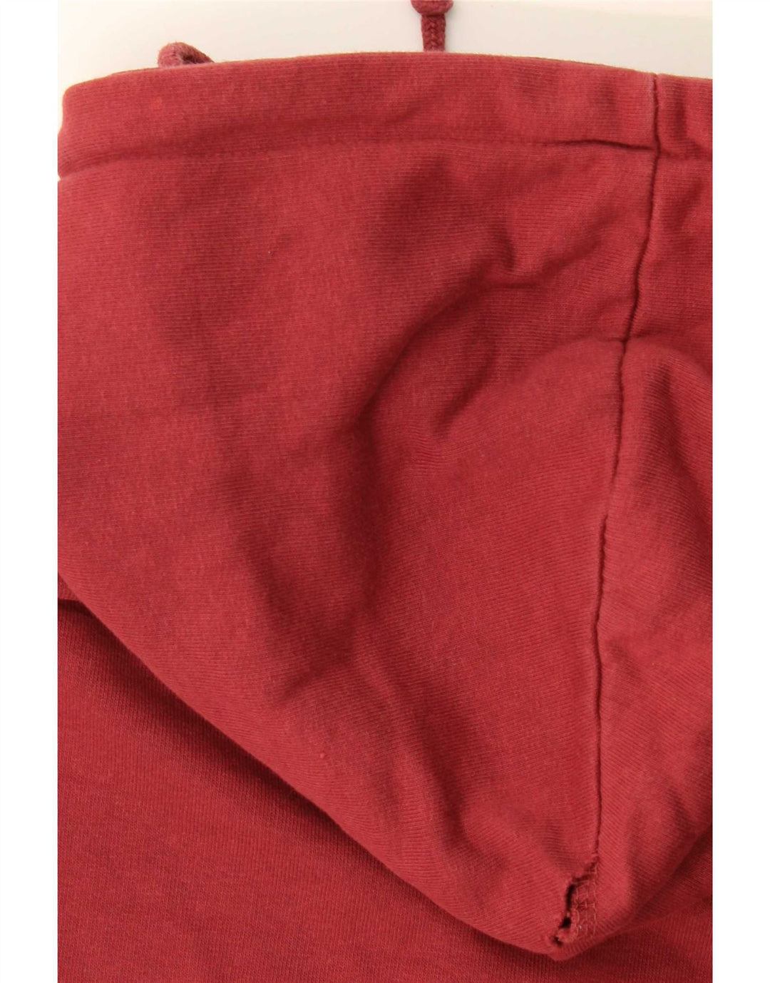 Pull & Bear Damen-Kapuzenpullover mit übergroßem, bauchfreiem Grafikdesign, Gr. 14, Mittelrot