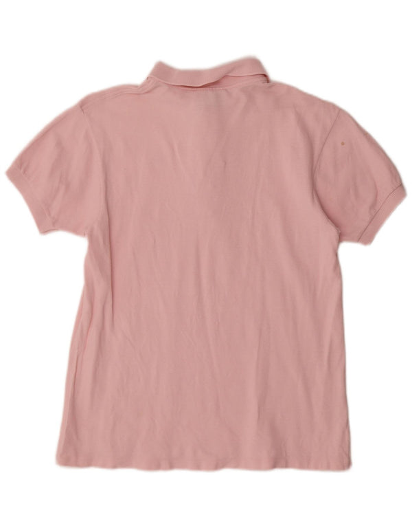 Lacoste Damen-Poloshirt, Größe 42, große rosa Baumwolle