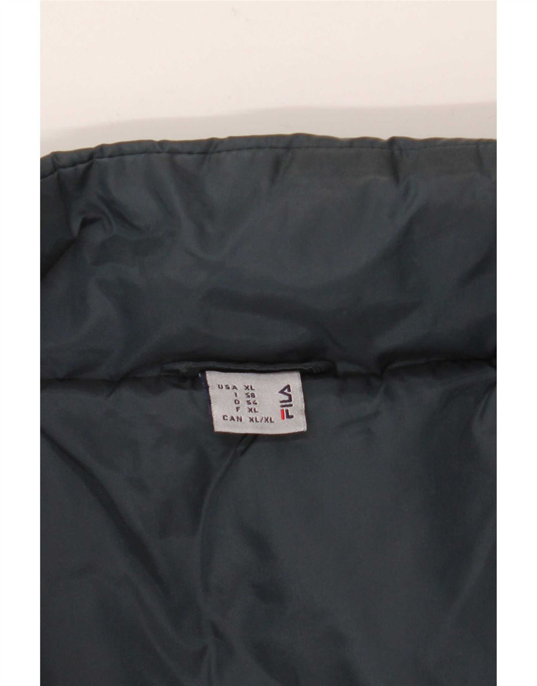 Fila Herren Wattierte Jacke IT 56 XL Marineblau Farbblock