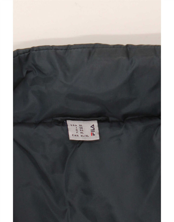 Fila Herren Wattierte Jacke IT 56 XL Marineblau Farbblock