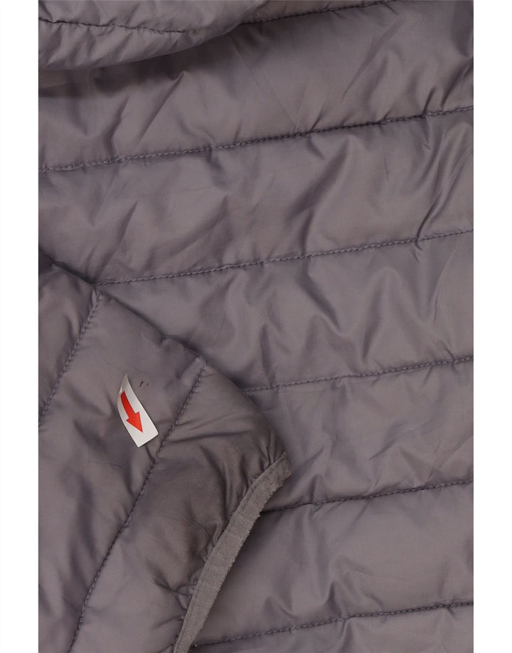 Ellesse Herren-Jacke mit Kapuze, gepolstert, UK 40, Größe L, grau, Polyester