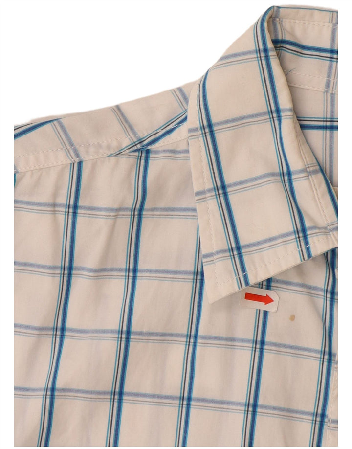 HOLLISTER Kurzarmhemd für Jungen, 15–16 Jahre, 2XL, weiß kariert