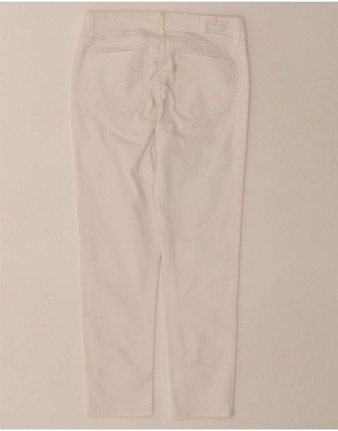 LEVI'S Womens 712 Crop Slim Jeans W28 L25 White Cotton Vintage Levi's and Second-Hand Levi's from Messina Hembry 