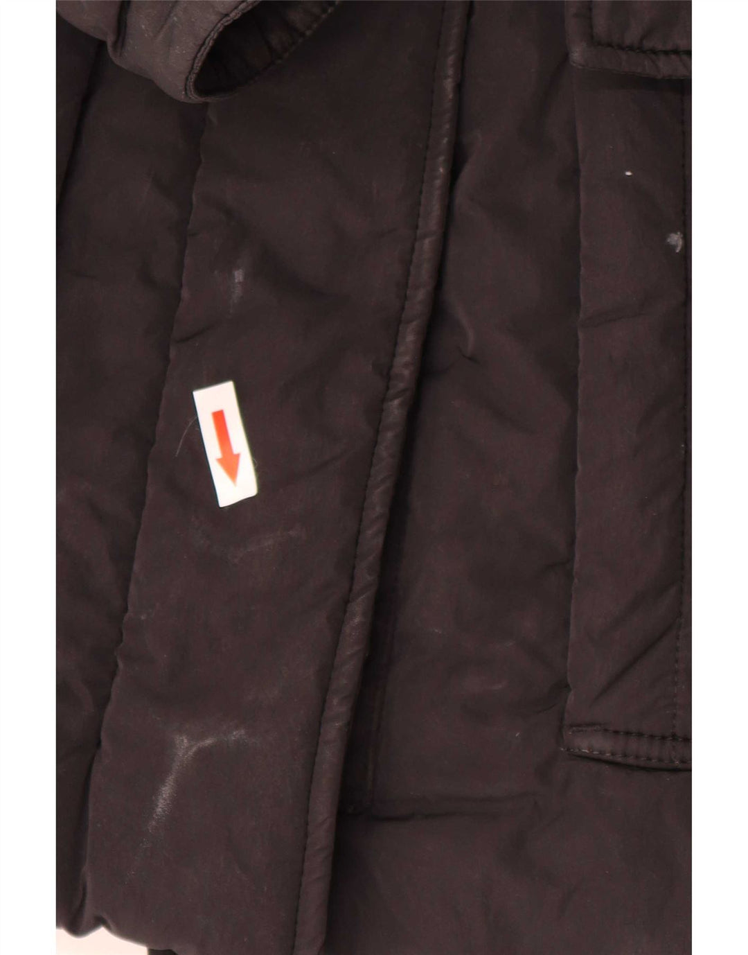 Refrigiwear Wattierter Damenmantel UK 14 Large Schwarz Polyamid