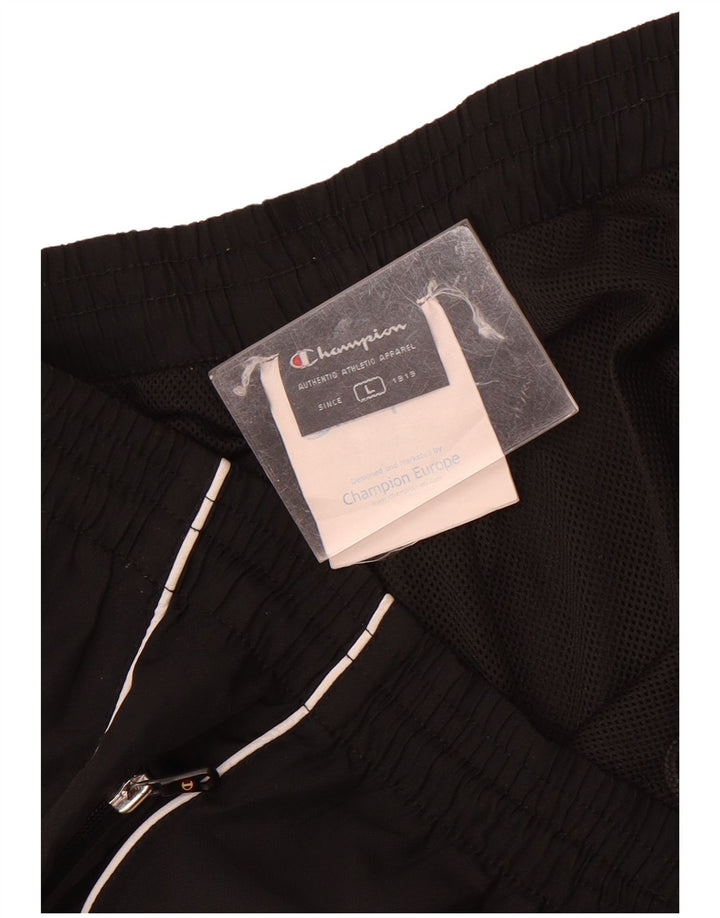 Champion Herren-Trainingshose, Jogginghose, Größe L, Schwarz, Polyester