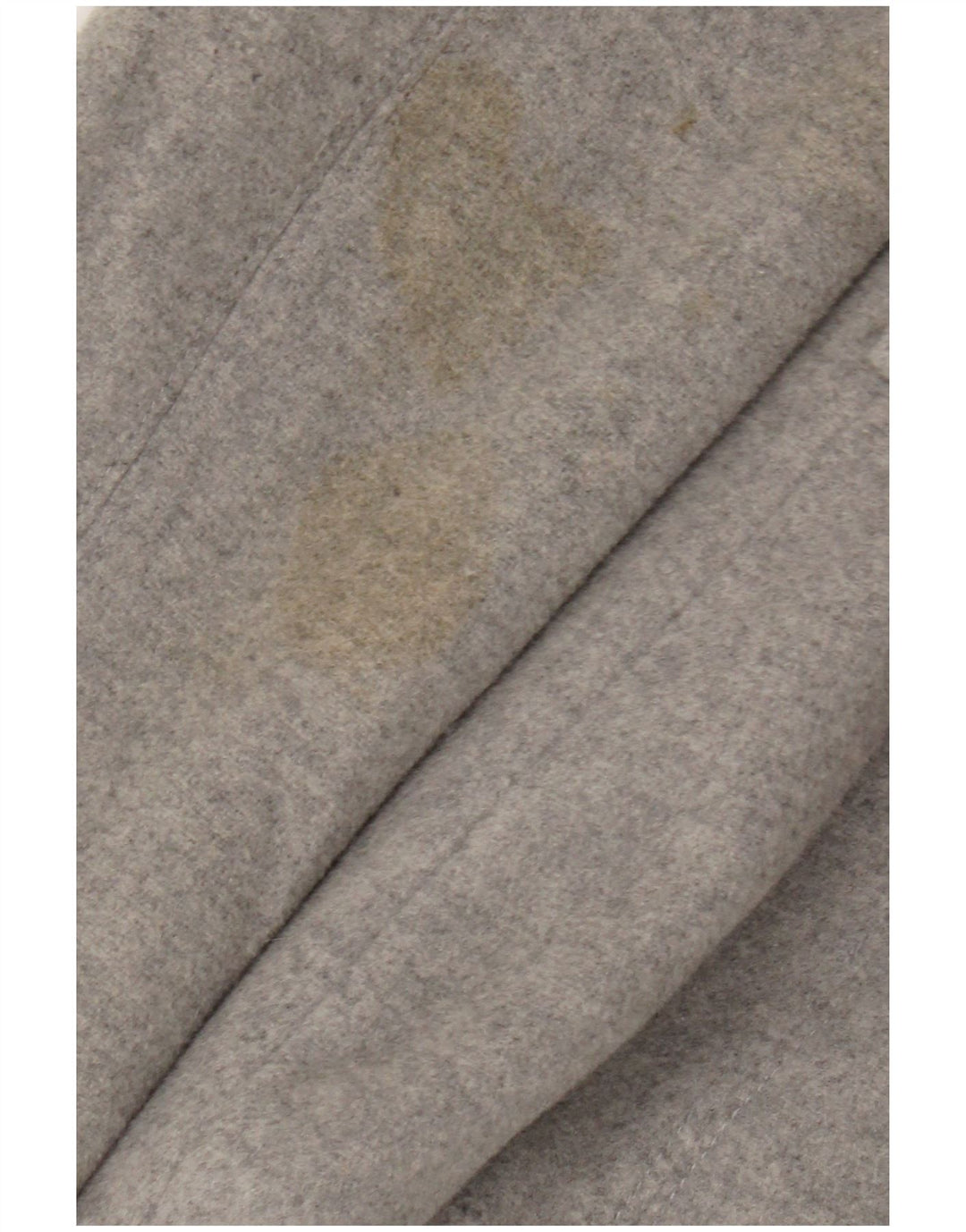 Zara Damen-Erbsenmantel mit Kapuze, UK 10, kleine graue Wolle