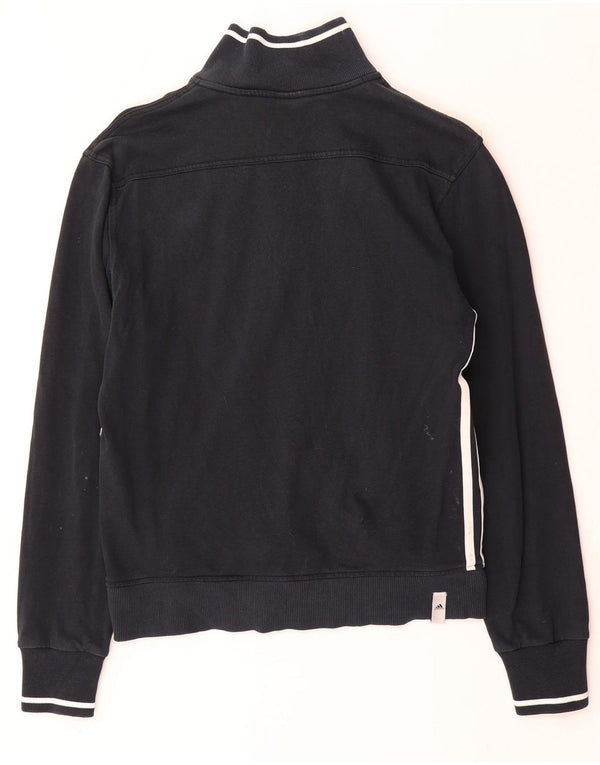 Adidas Mens Tracksuit Top Jacket UK 38/40 Medium Black Cotton