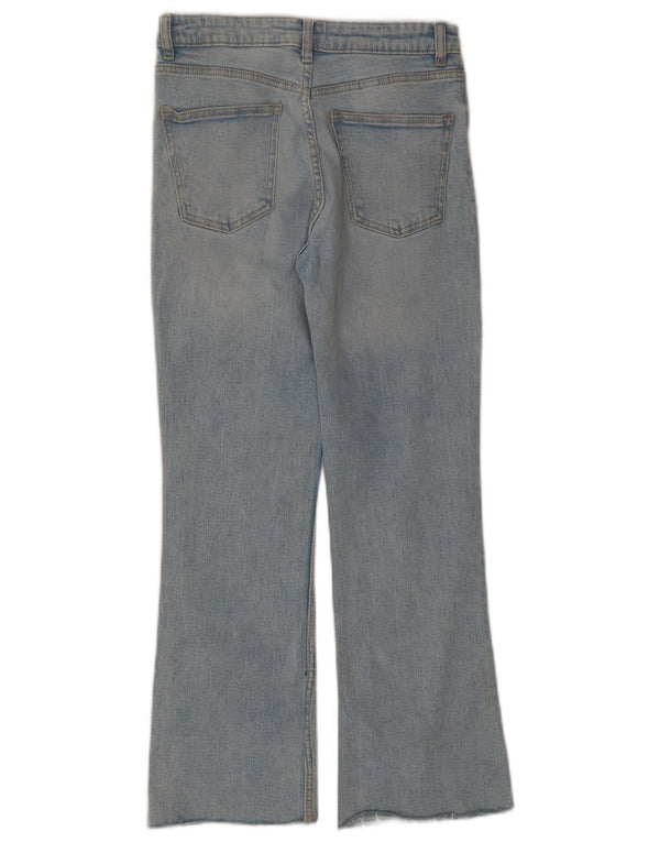 Zara Damen Bootcut Jeans EU 36 XS W26 L26 Blaue Baumwolle