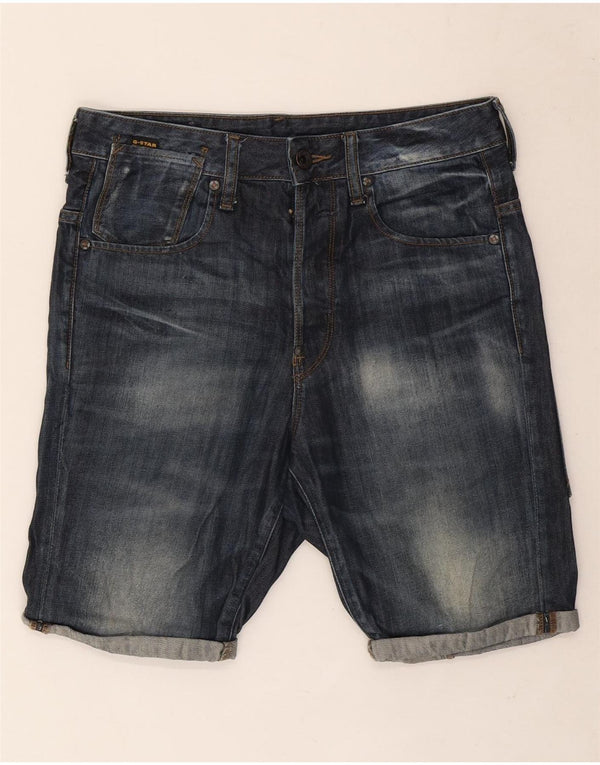G-Star Herren Jeansshorts W29 Small Blau Baumwolle