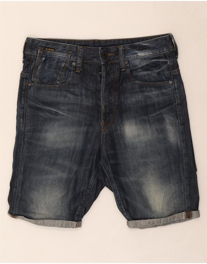 G-Star Herren Jeansshorts W29 Small Blau Baumwolle