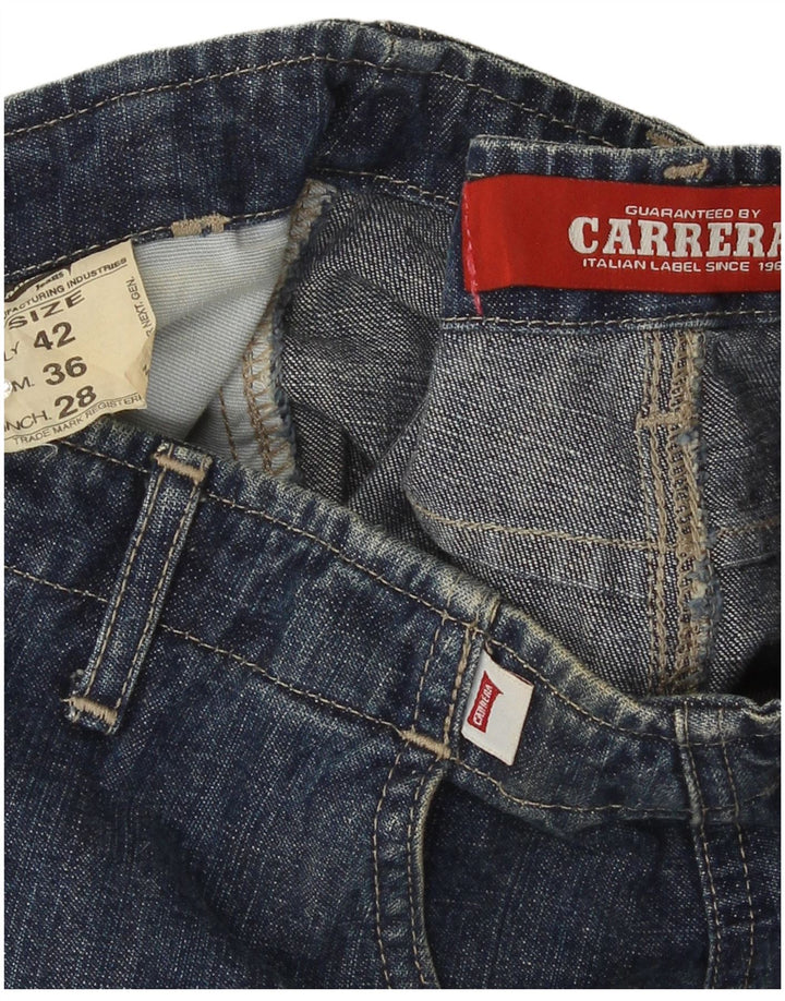 Carrera Damen Jeansrock W28 Mittelmarineblaue Baumwolle