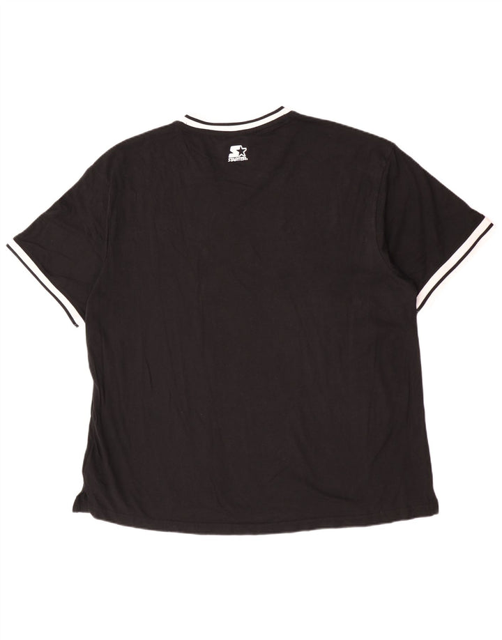 Starter Herren BLACK LABEL T-Shirt Top Große schwarze Baumwolle