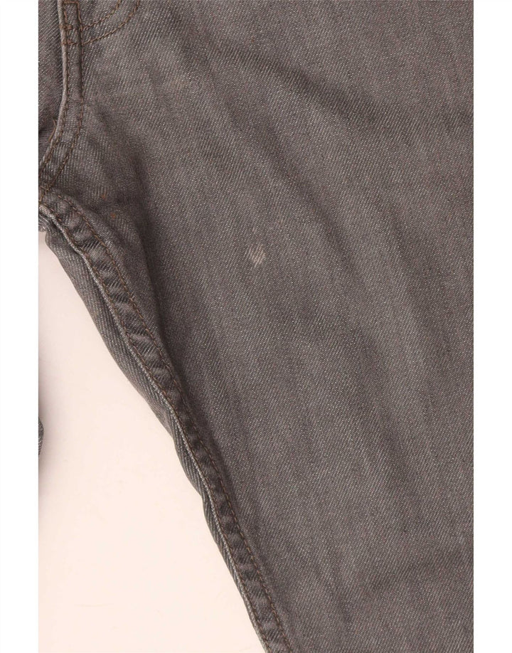 Marks & Spencer Herren Straight Jeans W36 L29 Graue Baumwolle