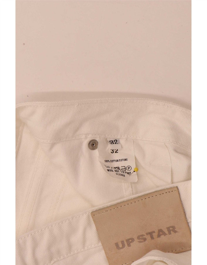 Upstar Damen Straight Jeans W32 L27 Weiße Baumwolle
