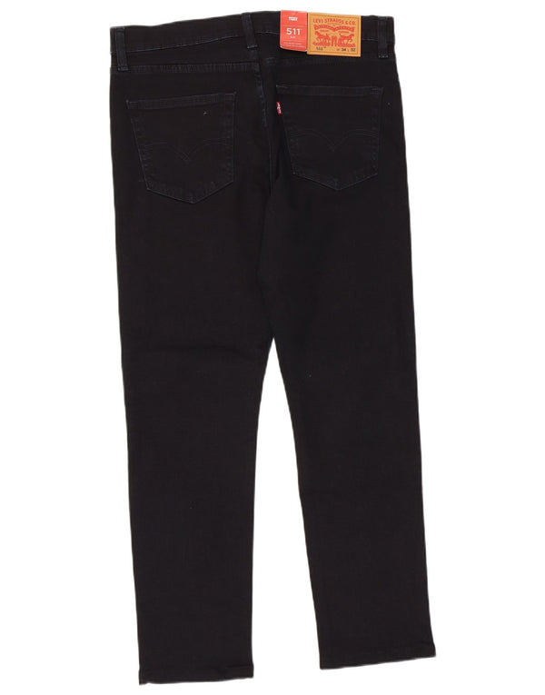 Levi's Damen 511 Slim Jeans W34 L28 Marineblaue Baumwolle