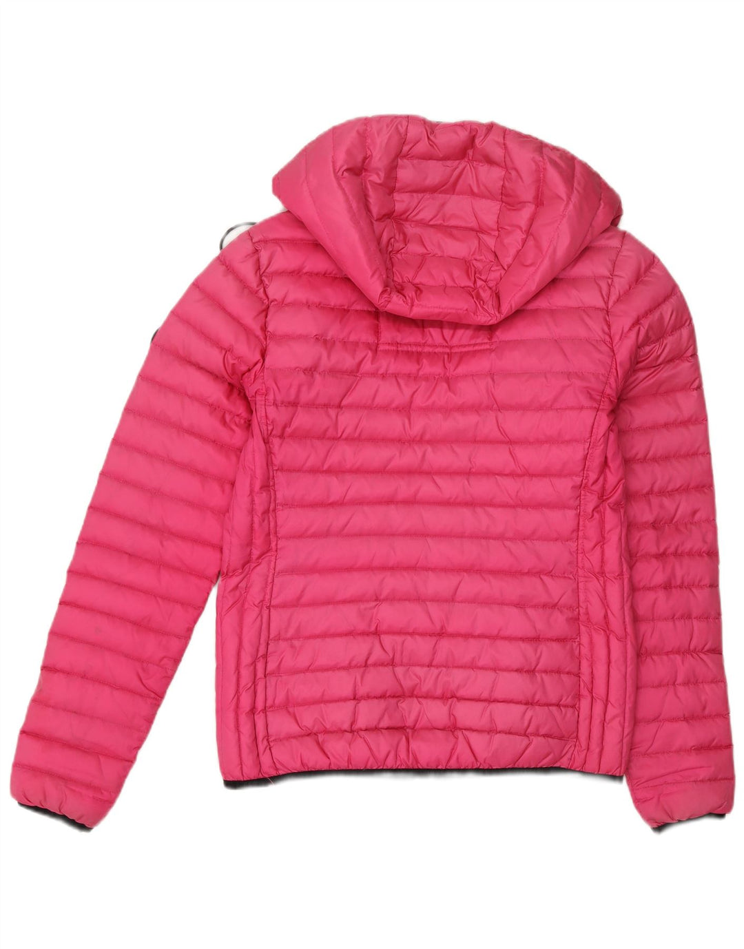 Superdry Wattierte Jacke mit Kapuze für Damen, UK 10, Small, Rosa, Nylon