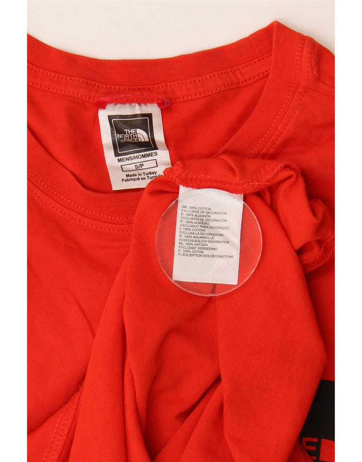 The North Face Herren T-Shirt Top Small aus roter Baumwolle