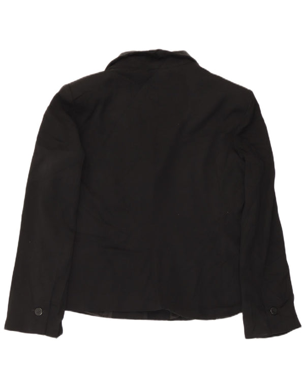 Giorgio Armani Damen 2-Knopf-Blazerjacke UK 14 Mittelschwarz