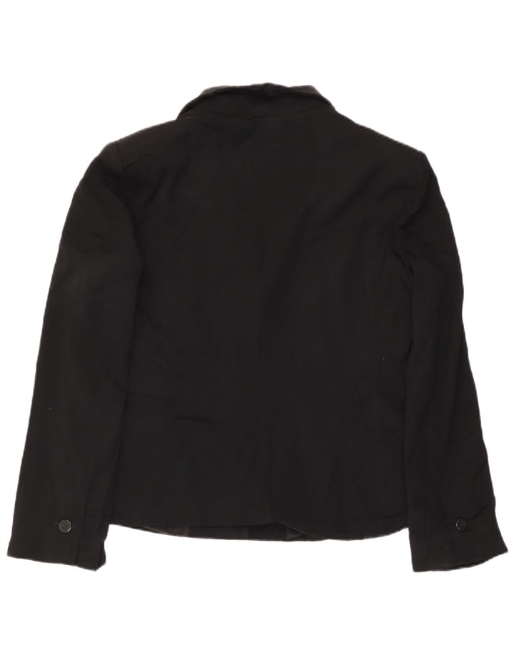 Giorgio Armani Damen 2-Knopf-Blazerjacke UK 14 Mittelschwarz