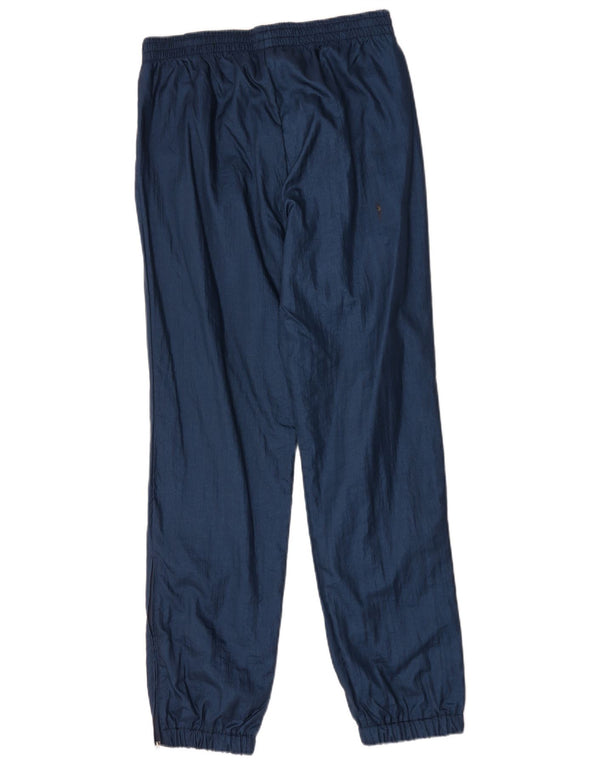 Vintage Herren Trainingshose Jogger IT 48 Medium Marineblau Polyamid