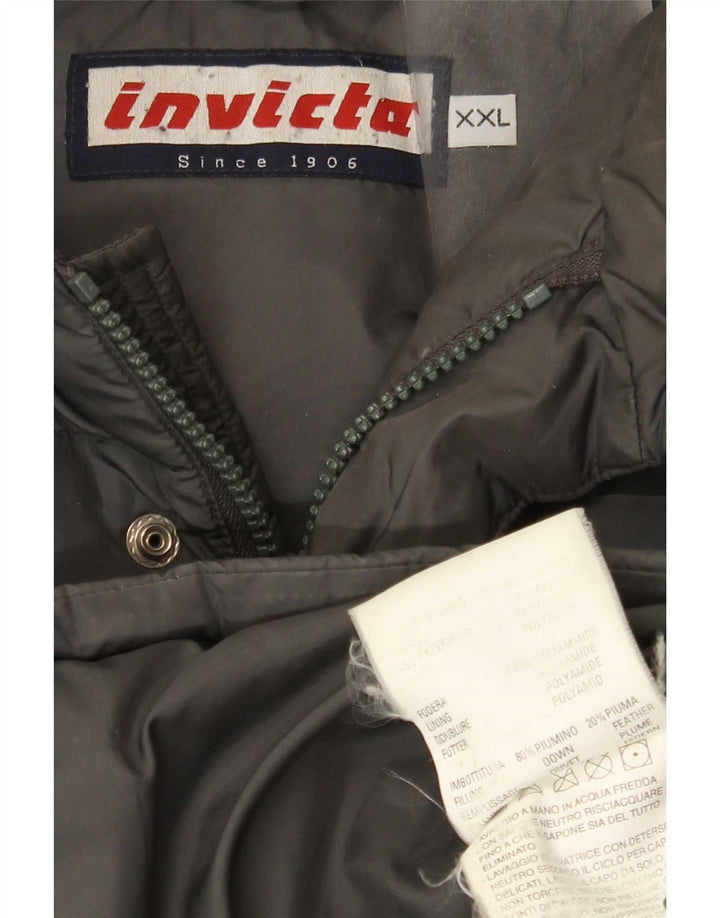 Invicta Herren Wattierte Jacke UK 44 2XL Graues Polyamid