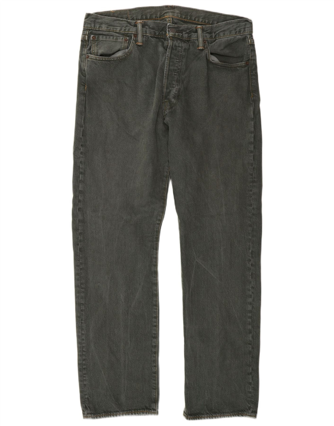 Levi's Herren 501 Straight Jeans W34 L30 Graue Baumwolle