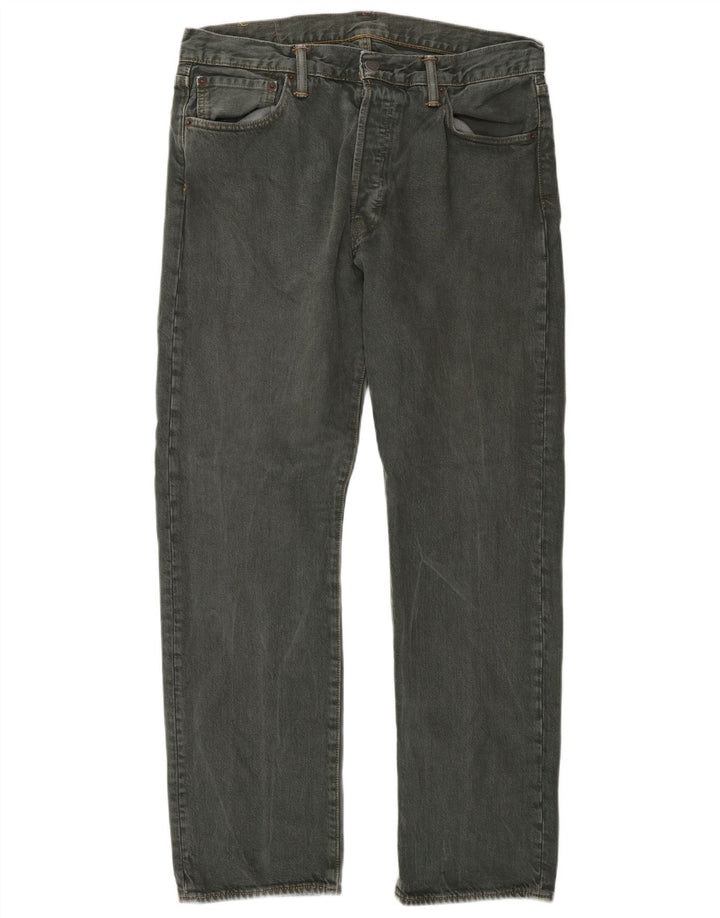 Levi's Herren 501 Straight Jeans W34 L30 Graue Baumwolle