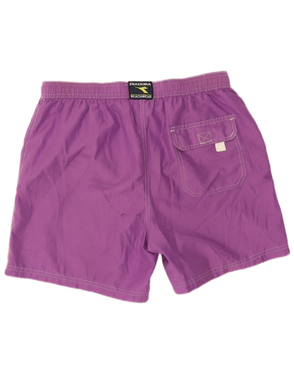 Diadora Mens Swimming Shorts Large Purple Polyester