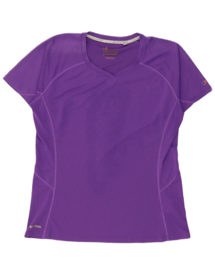 Berghaus Damen T-Shirt Top Large Lila Polyester