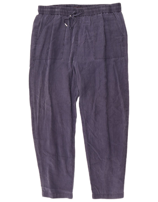 Marks & Spencer Damen-Freizeithose mit lockerer Passform, UK 18, XL W36 L28, Marineblau