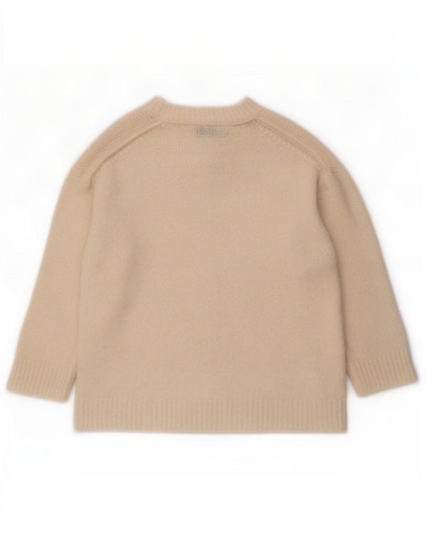 Zara Damen-Pullover, übergroß, U-Boot-Ausschnitt, Gr. 10, Größe S, gebrochenes Weiß