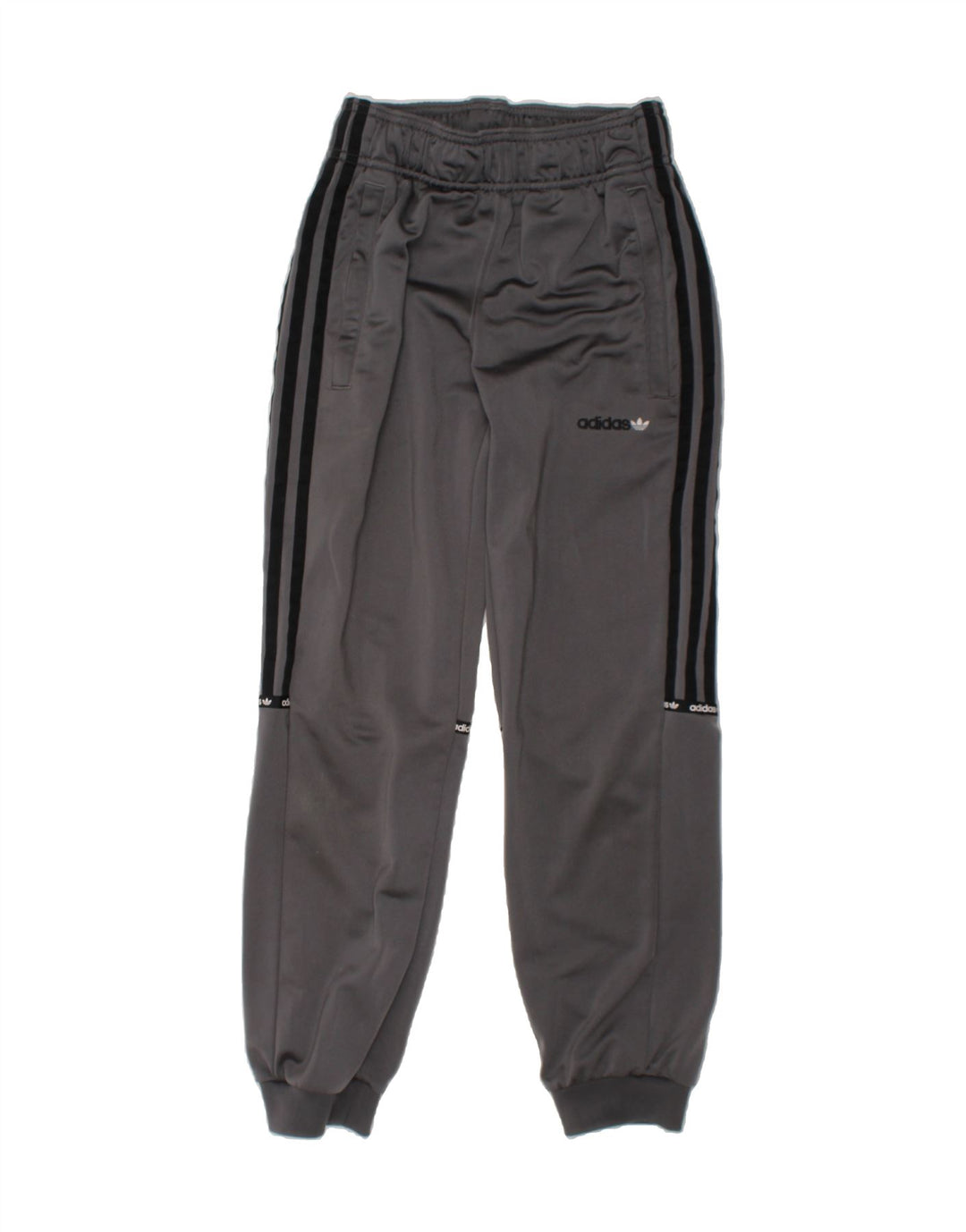 ADIDAS Boys Graphic Tracksuit Trousers Joggers 11-12 Years  Grey Polyester Vintage Adidas and Second-Hand Adidas from Messina Hembry 