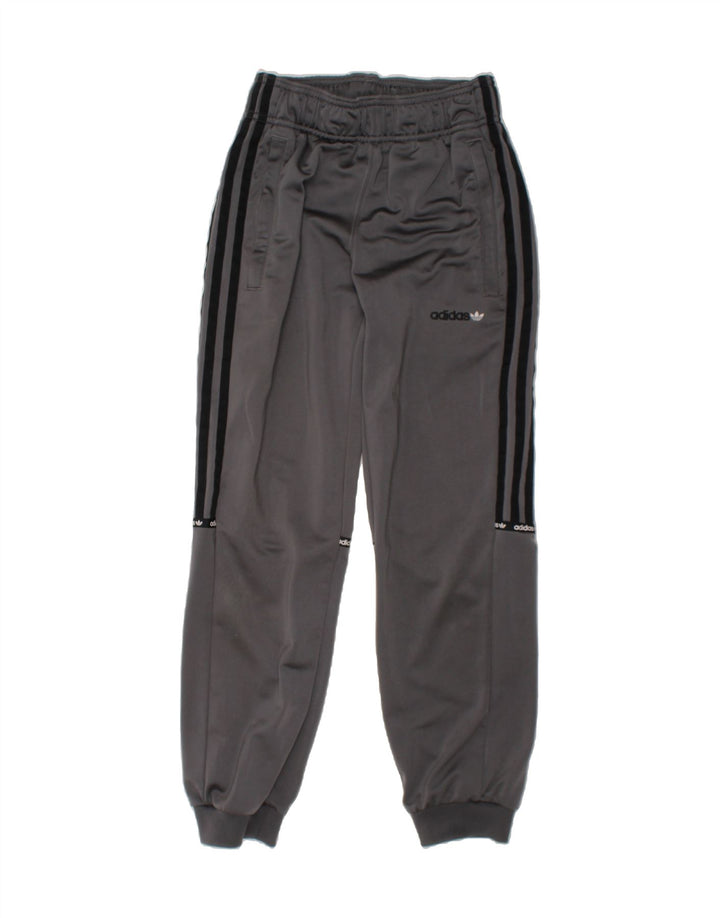 ADIDAS Boys Graphic Tracksuit Trousers Joggers 11-12 Years  Grey Polyester Vintage Adidas and Second-Hand Adidas from Messina Hembry 