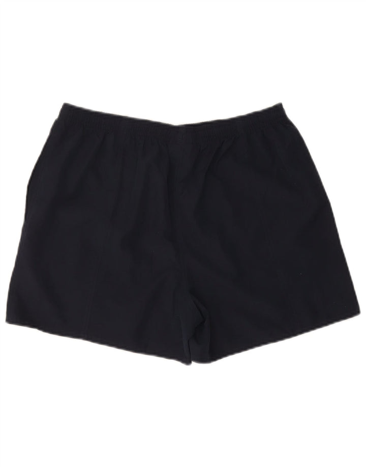 Reebok Damen Sportshorts UK 14 Large Marineblau Polyester